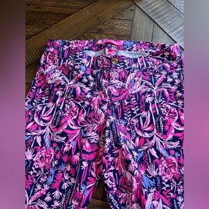 Lilly, Pulitzer, cotton, tropical pants